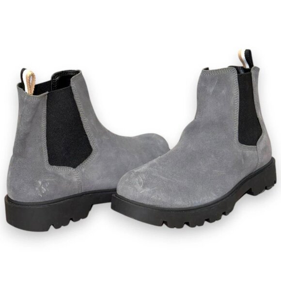 BOSS Adley Men's Gray Leather Chelsea Boots US 9 (UK 8 EU 42) MSRP $230 - Picture 4 of 4